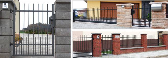 Vchodové branky ke kovaným plotům