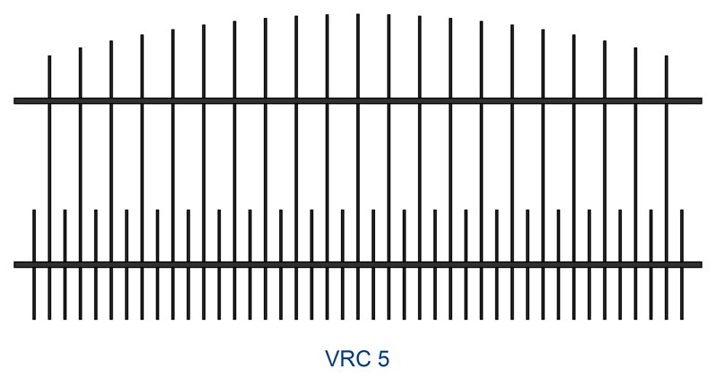 Kovaný plot motiv VRC 5
