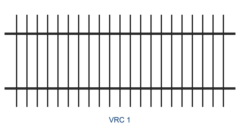 Kovaný plot motiv VRC 1