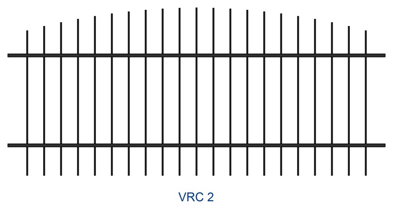 Kovaný plot motiv VRC 2
