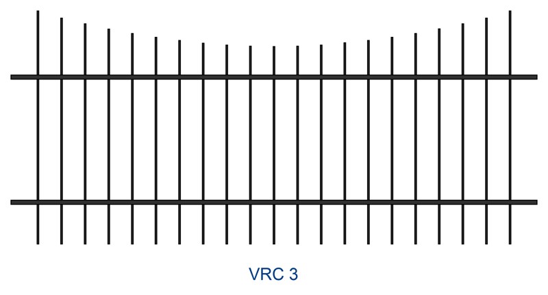 Kovaný plot motiv VRC 3