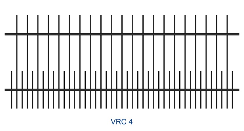 Kovaný plot motiv VRC 4