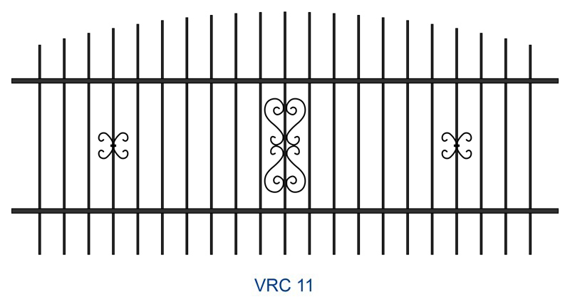 Kovaný plot motiv VRC 11