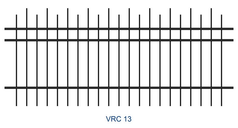 Kovaný plot motiv VRC 13