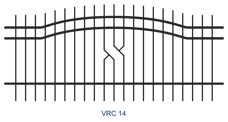 Kovaný plot motiv VRC 14