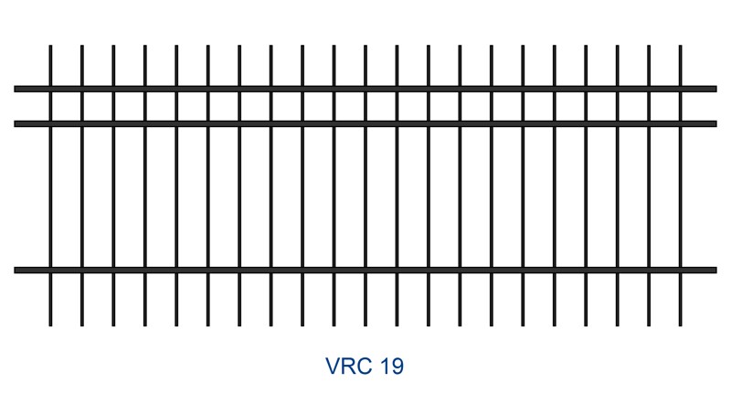 Kovaný plot motiv VRC 19