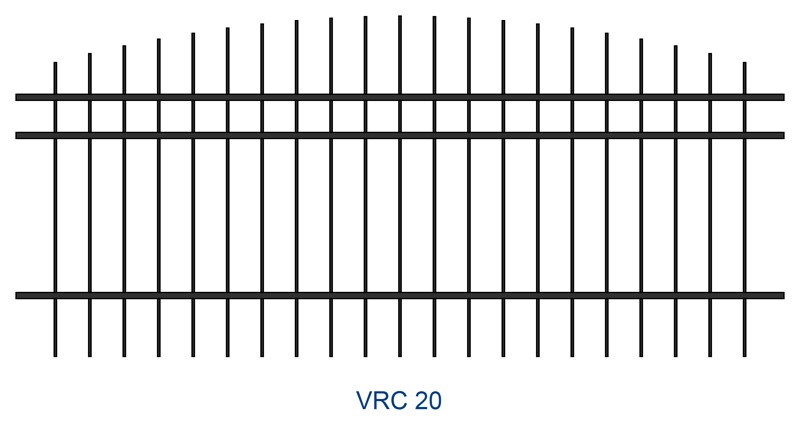 Kovaný plot motiv VRC 20