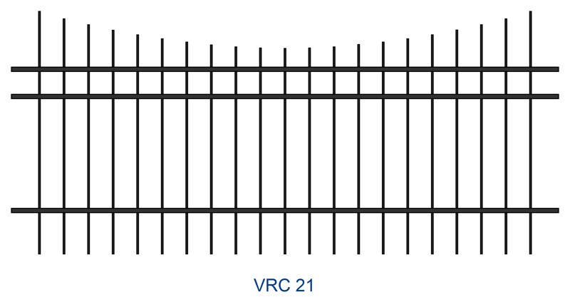 Kovaný plot motiv VRC 21