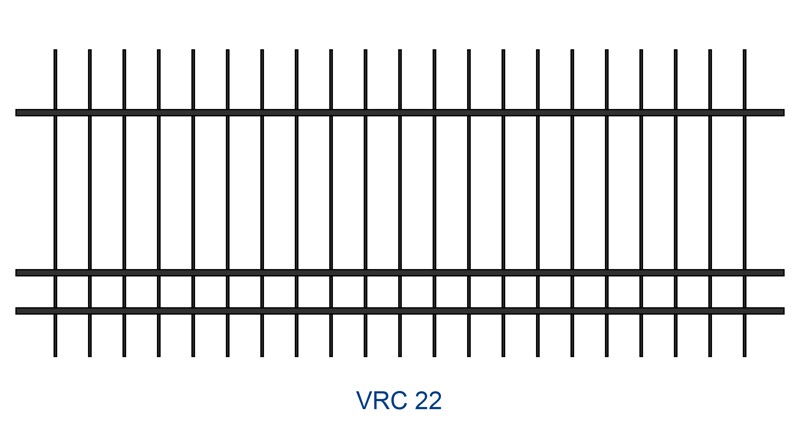 Kovaný plot motiv VRC 22