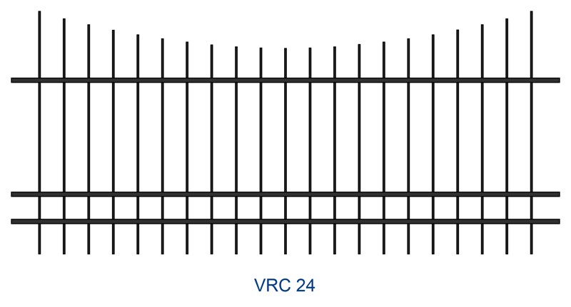 Kovaný plot motiv VRC 24