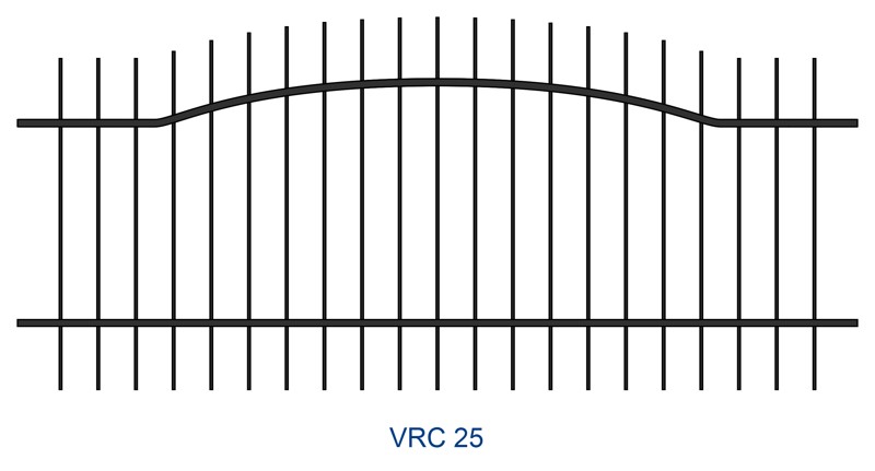 Kovaný plot motiv VRC 25