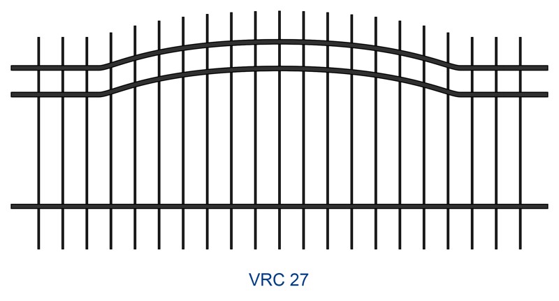 Kovaný plot motiv VRC 27