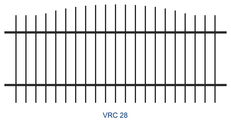Kovaný plot motiv VRC 28