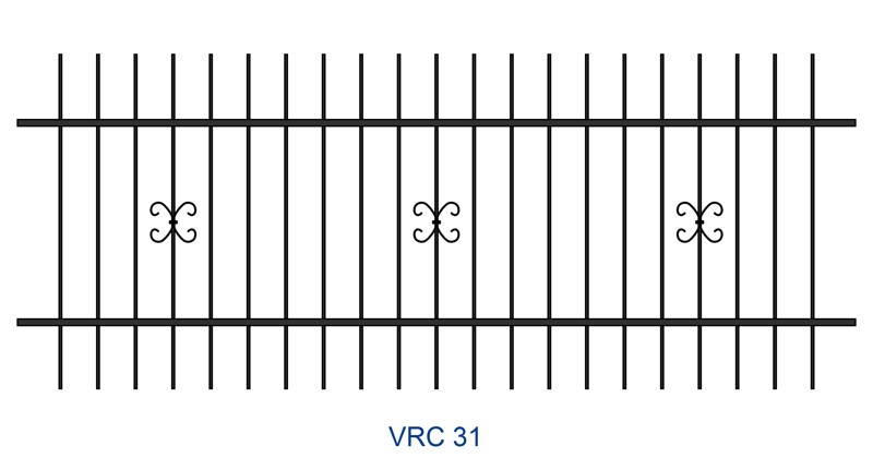 Kovaný plot motiv VRC 31