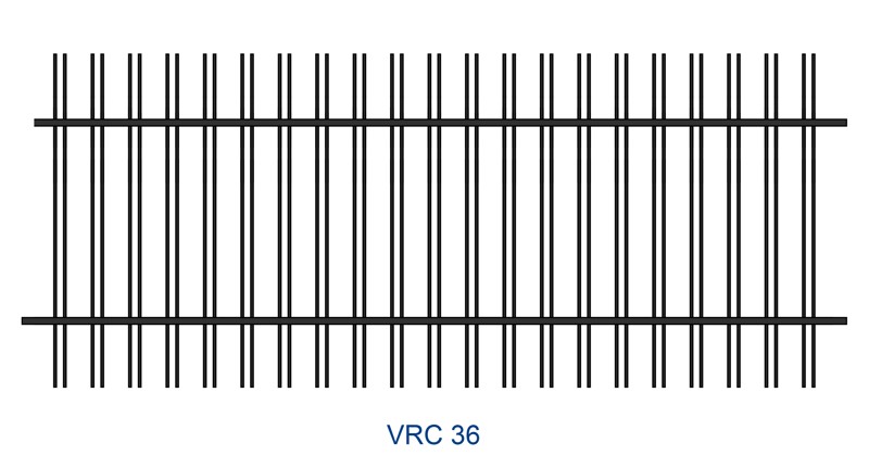 Kovaný plot motiv VRC 36