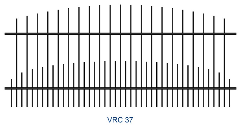 Kovaný plot motiv VRC 37