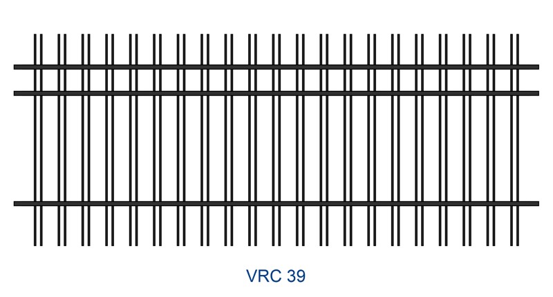 Kovaný plot motiv VRC 39
